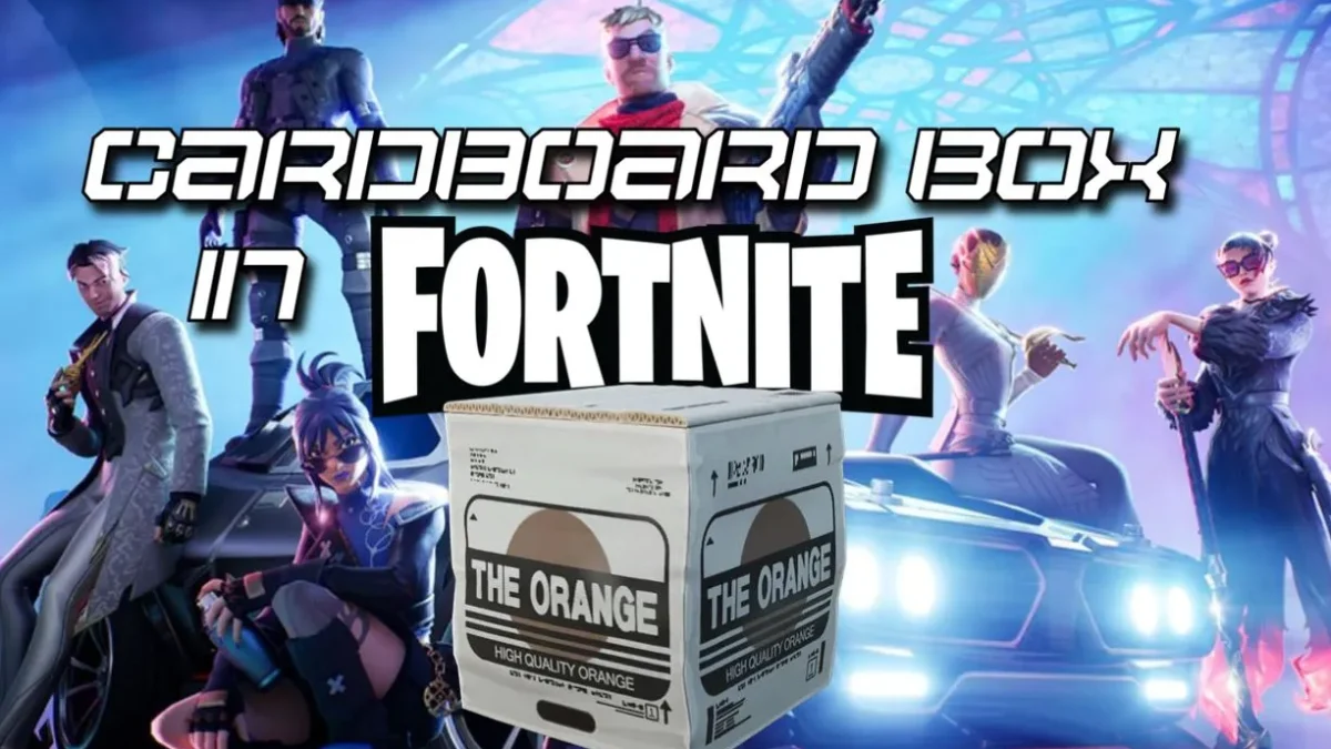Cardboard box Fortnite