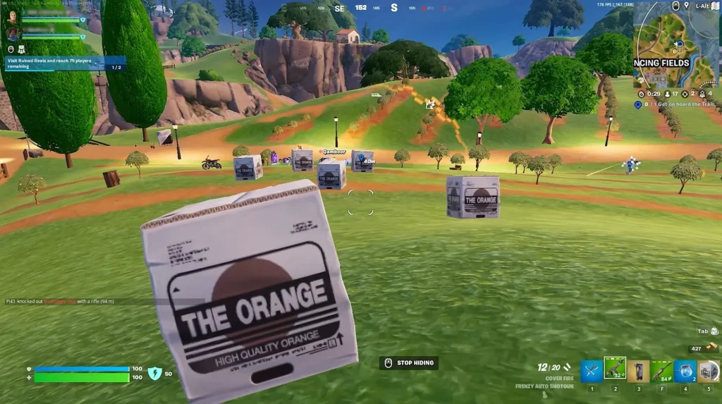 What does the Cardboard Box do in Fortnite?