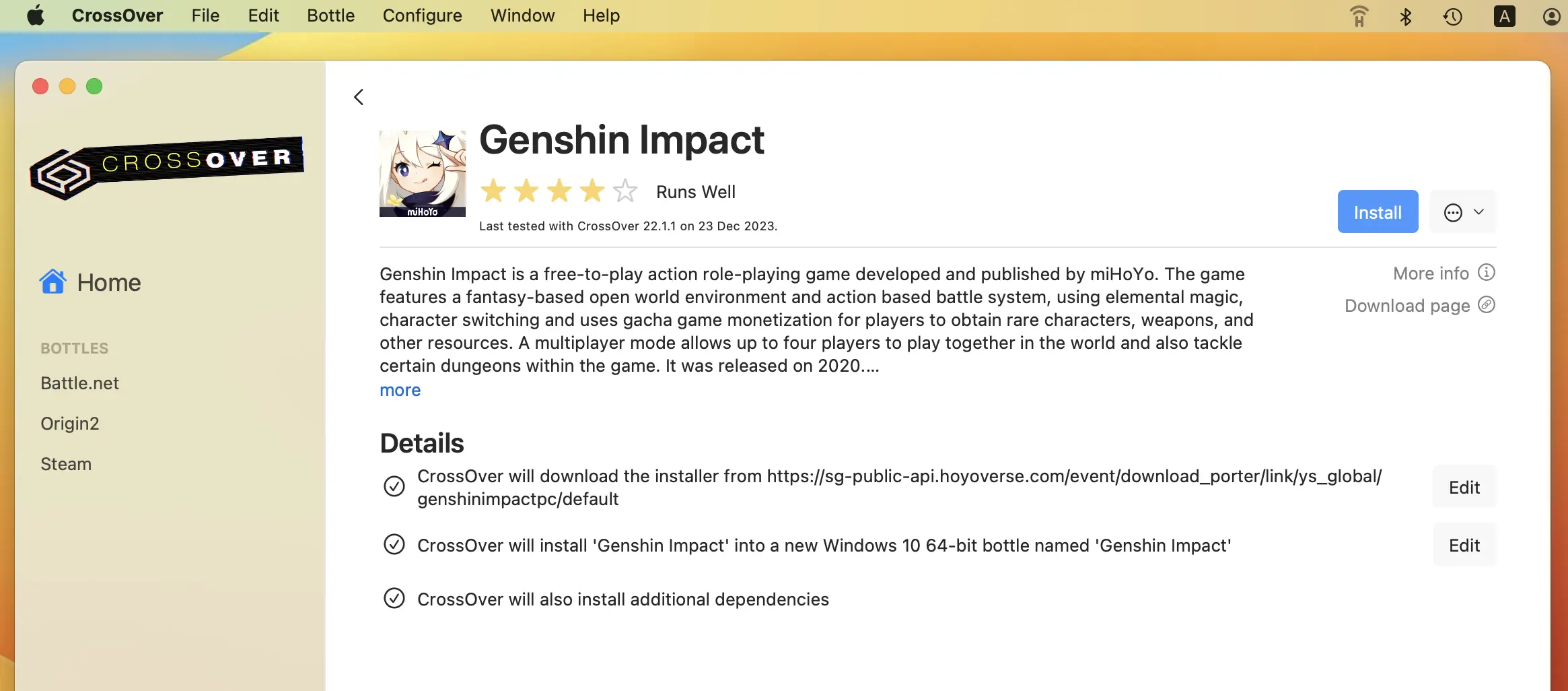 crossover mac genshin impact download