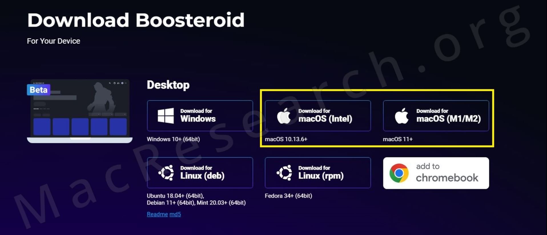 boosteroid mac app download