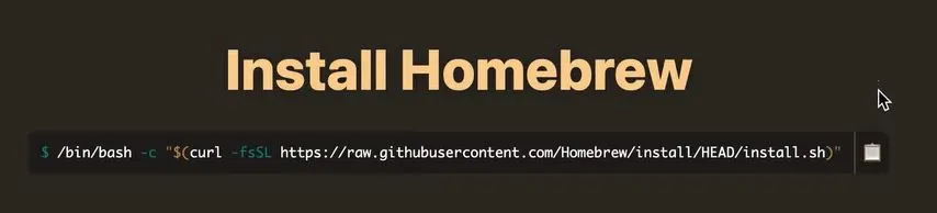 homebrew install