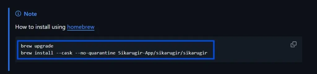sikarugir install command